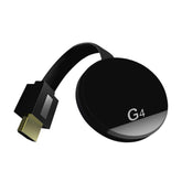 Receptor de pantalla WiFi inalámbrico G4 Airplay Miracast DLNA TV Stick para iPhone, Samsung y otros teléfonos inteligentes Android, núcleo doble Cortex A7 hasta 1,5 GHz, G4